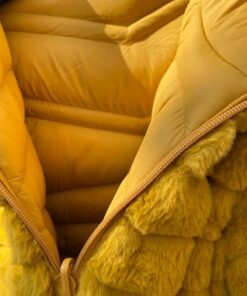 doudoune moutarde réversible esprit de la mer