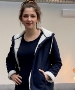 manteau marine intérieur mouton esprit de la mer