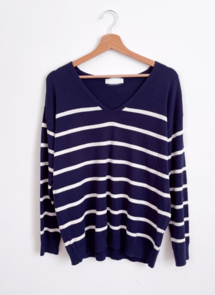 pull marinière col v sarah john