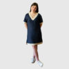 Robe Reska Col V Bicolore Marine Esprit de la Mer