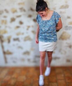 T Shirt Blouse fluide liberty vert Esprit de la Mer