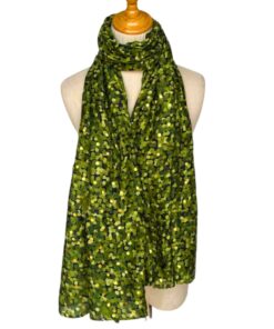 foulard à pois dorés