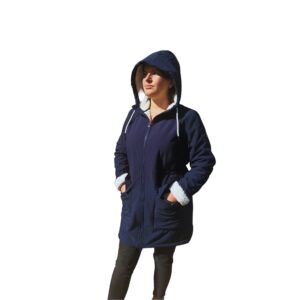 parka longue int mouton pépita esprit de la mer