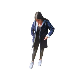 parka longue int mouton pépita esprit de la mer