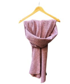 echarpe douce en laine vieux rose