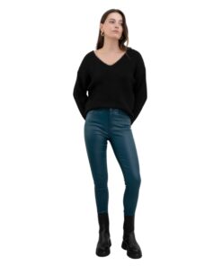pantalon enduit coupe slim sarah john