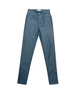pantalon enduit coupe slim vert canard Sarah John