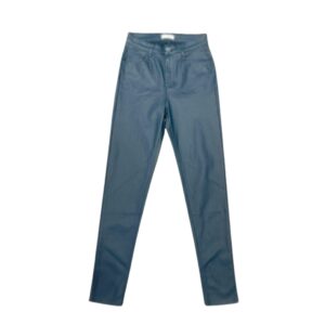 pantalon enduit coupe slim vert canard Sarah John