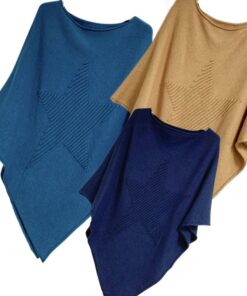 poncho sans coutures avec étoile