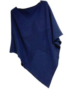 poncho sans coutures avec étoile