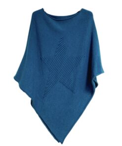 poncho sans coutures avec étoile