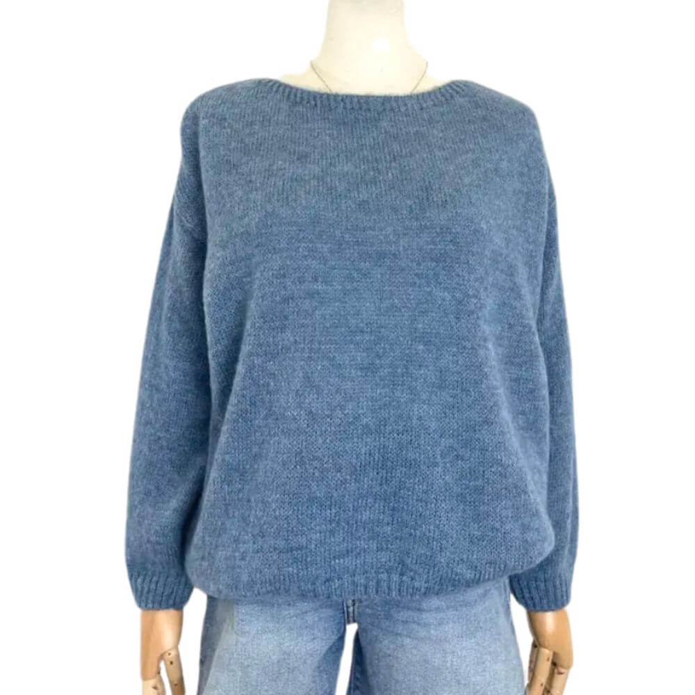 pull col bateau en mohair maelys paris