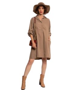robe chemise velours italie