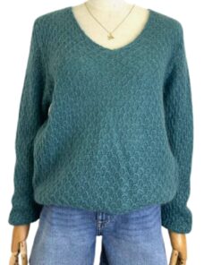 pull mohair col v maëlys paris