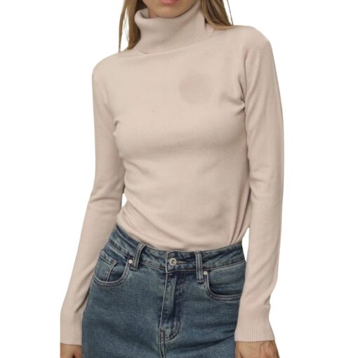 col roulé matières naturelles coton viscose sarah john