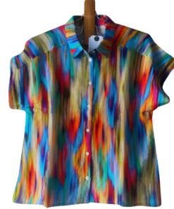 chemisier fluide ikat esprit de la mer