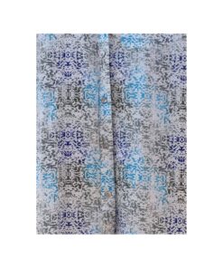 robe chemisier motif mosaic lagune vert et bleu radya – esprit de la mer