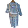 robe chemisier motif mosaic lagune vert et bleu radya – esprit de la mer