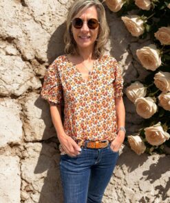 blouse évasée tiky esprit de la mer