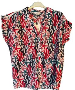 chemisier tonya esprit de la mer – voile de coton 100% imprimé floral