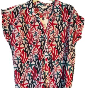 chemisier tonya esprit de la mer – voile de coton 100% imprimé floral
