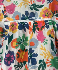 chemisier tonya esprit de la mer – voile de coton 100% imprimé floral