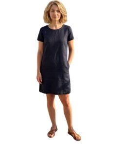 robe droit en lin ramina esprit de la mer s, marine