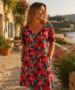 robe multicolore rica esprit de la mer