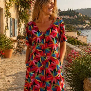 robe multicolore rica esprit de la mer