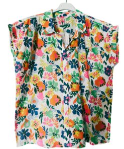 chemisier tonya esprit de la mer – voile de coton 100% imprimé floral
