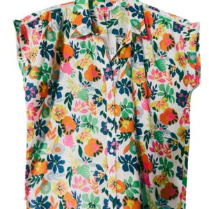 chemisier tonya esprit de la mer – voile de coton 100% imprimé floral